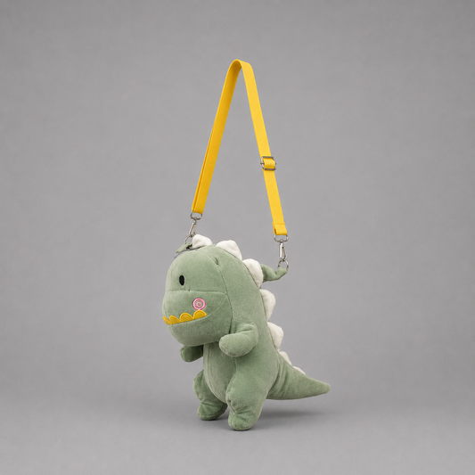 Dino Plush Crossbody Bag