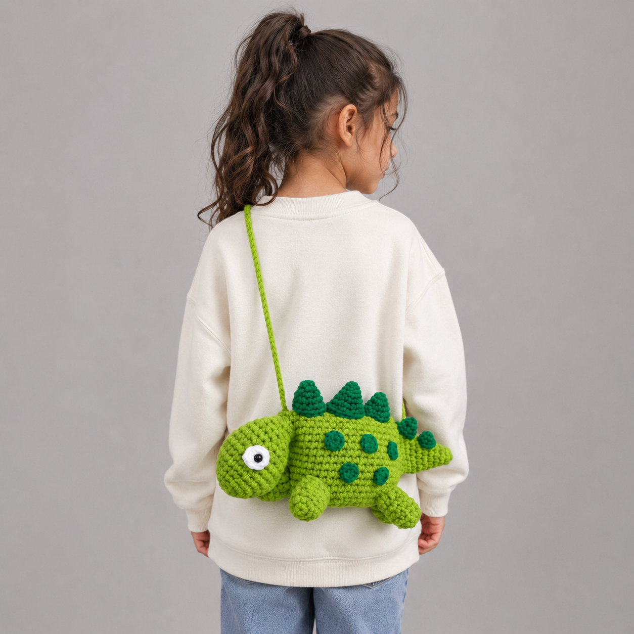 Dino Crochet Crossbody Bag