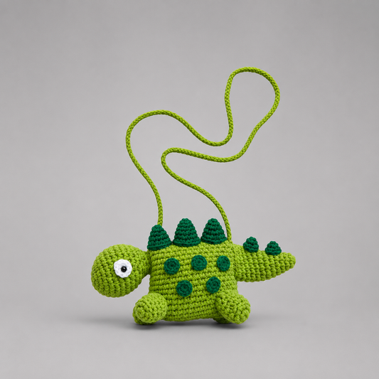Dino Crochet Crossbody Bag