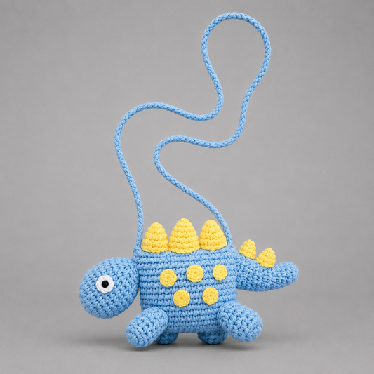 Dino Crochet Crossbody Bag