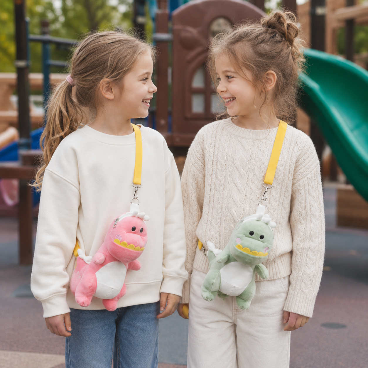 Dino Plush Crossbody Bag