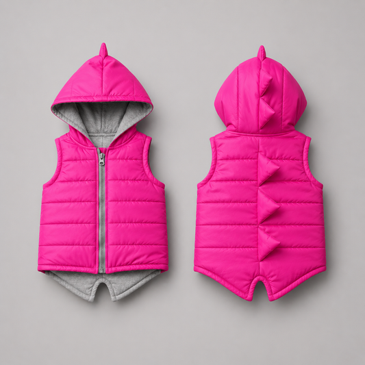 Kids Dinosaur Vest Jacket