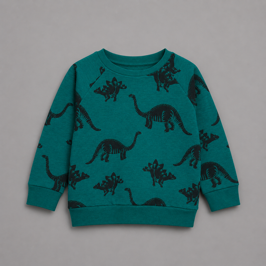 Dinosaur Sweater Terry Bottoming Shirt Long-sleeved Pullover Top Cartoon